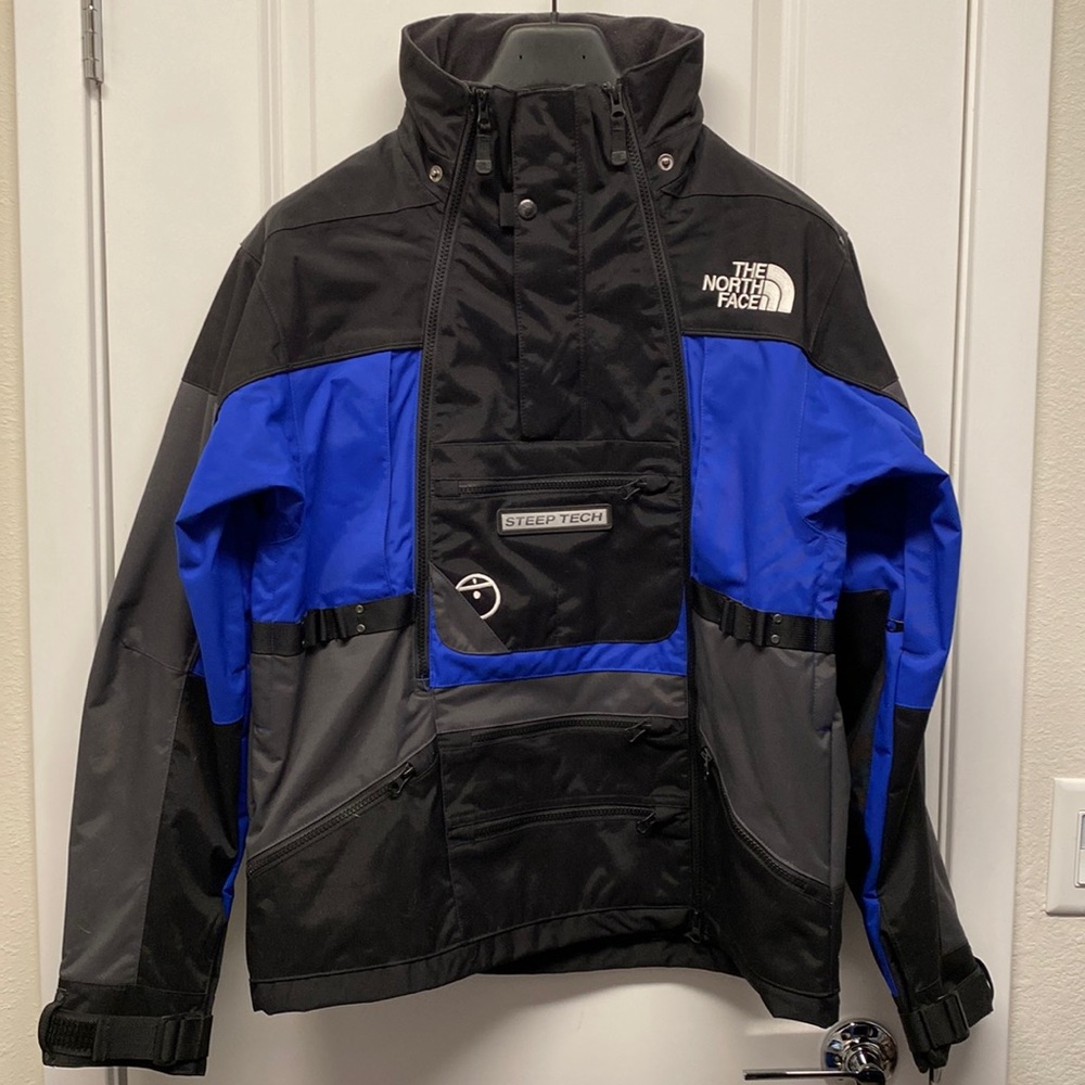 Mens - The North Face - Rare/Vintage - Steep Tech Blue Ski Jacket - Medium